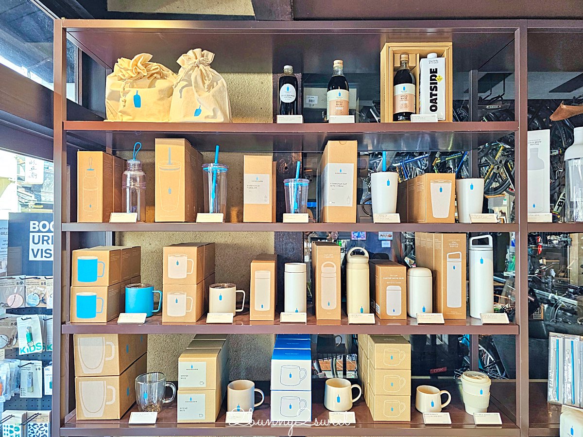 【Blue Bottle Coffee Kyoto Rokkaku】京都藍瓶咖啡六角店｜百年町家咖啡館、自行車行共存，京都必訪咖啡店 @兔兒毛毛姊妹花