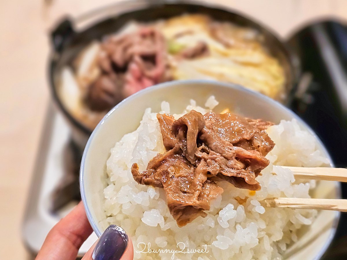 【大阪日本橋鶴屋 TSURUYA】大阪壽喜燒推薦｜1980円國產和牛午餐，一人一鍋，黑門市場美食 @兔兒毛毛姊妹花