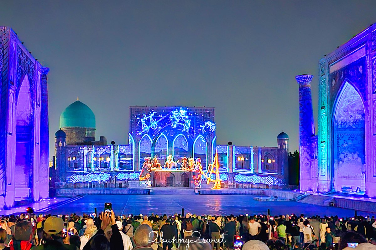 【雷吉斯坦廣場 Registan Square】撒馬爾罕必訪地標,三大學院、門票交通、夜景燈光秀、換裝體驗全攻略 @兔兒毛毛姊妹花 【雷吉斯坦廣場 Registan Square】撒馬爾罕必訪地標,三大學院、門票交通、夜景燈光秀、換裝體驗全攻略 @兔兒毛毛姊妹花