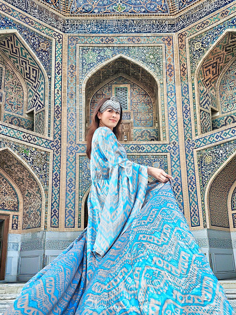 【雷吉斯坦廣場 Registan Square】撒馬爾罕必訪地標,三大學院、門票交通、夜景燈光秀、換裝體驗全攻略 @兔兒毛毛姊妹花 【雷吉斯坦廣場 Registan Square】撒馬爾罕必訪地標,三大學院、門票交通、夜景燈光秀、換裝體驗全攻略 @兔兒毛毛姊妹花