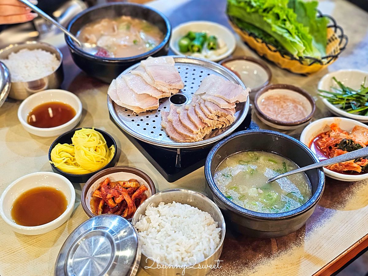 釜山西面美食》松亭三代豬肉湯飯｜西面豬肉湯飯一條街必吃70年老店，24小時營業 @兔兒毛毛姊妹花