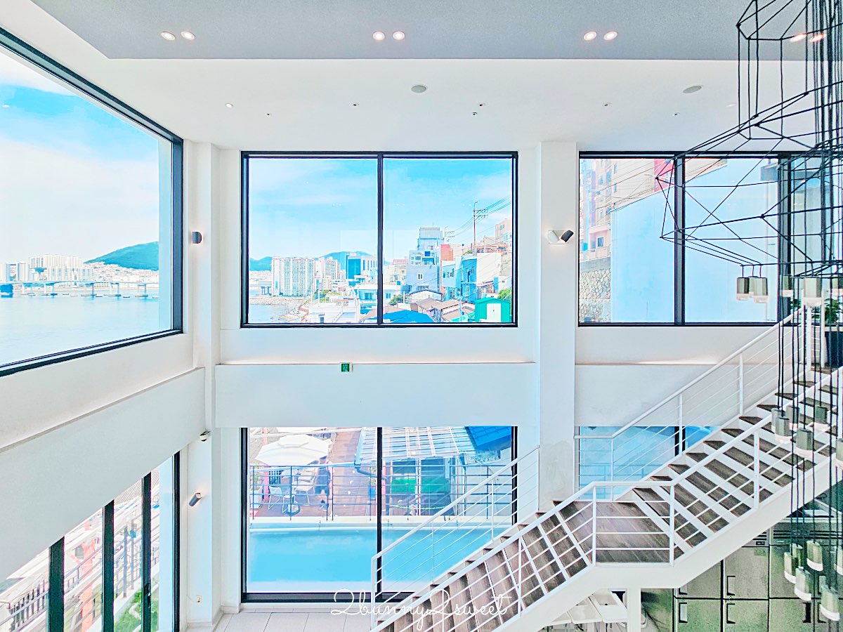 釜山白淺灘咖啡廳｜Aether海景咖啡廳開箱，270度無敵海景＋人氣早午餐，影島必訪景觀咖啡廳 @兔兒毛毛姊妹花