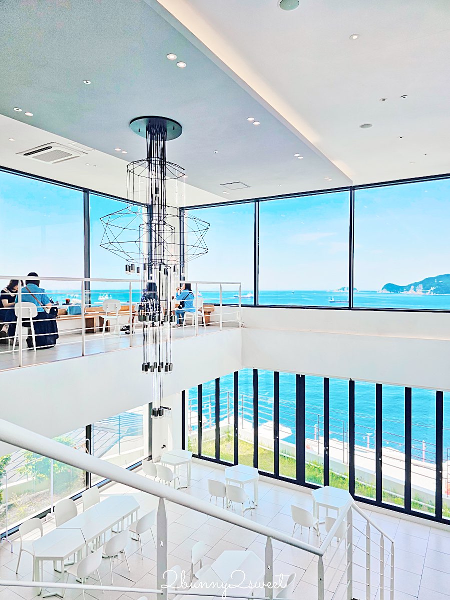 釜山白淺灘咖啡廳｜Aether海景咖啡廳開箱，270度無敵海景＋人氣早午餐，影島必訪景觀咖啡廳 @兔兒毛毛姊妹花