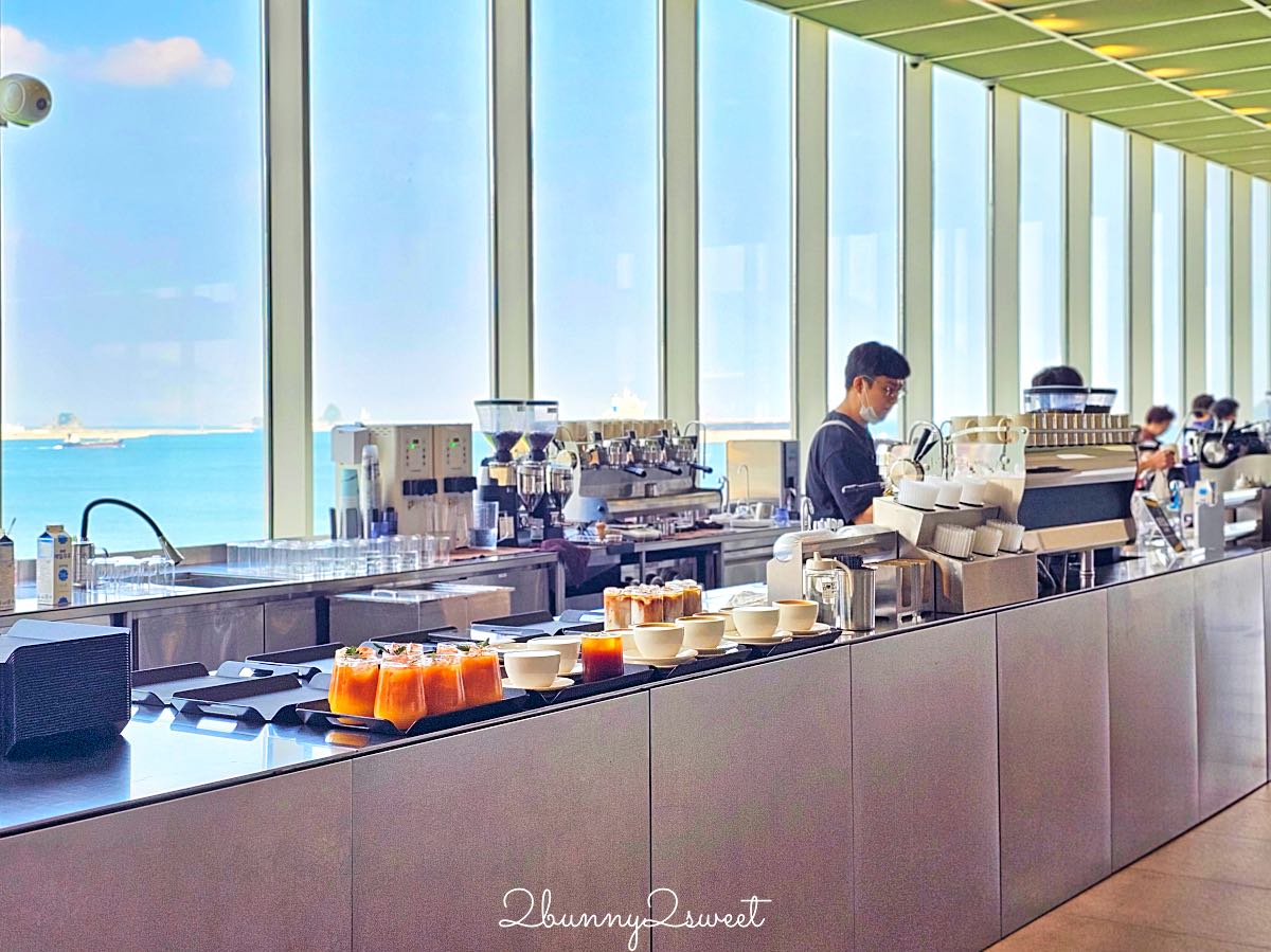 釜山影島 P.ARK Cafe & Bakery｜釜山最大海景咖啡廳，階梯劇場座位＋港灣第一排景觀，Arte Museum旁必訪打卡景點 @兔兒毛毛姊妹花