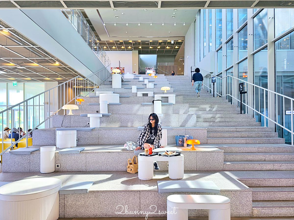 釜山影島 P.ARK Cafe & Bakery｜釜山最大海景咖啡廳，階梯劇場座位＋港灣第一排景觀，Arte Museum旁必訪打卡景點 @兔兒毛毛姊妹花