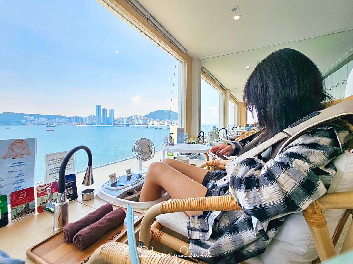 釜山白淺灘泡腳咖啡廳|Footbath Cafe View 海景第一排足浴體驗,邊泡腳邊看海超療癒 @兔兒毛毛姊妹花 釜山白淺灘泡腳咖啡廳|Footbath Cafe View 海景第一排足浴體驗,邊泡腳邊看海超療癒 @兔兒毛毛姊妹花