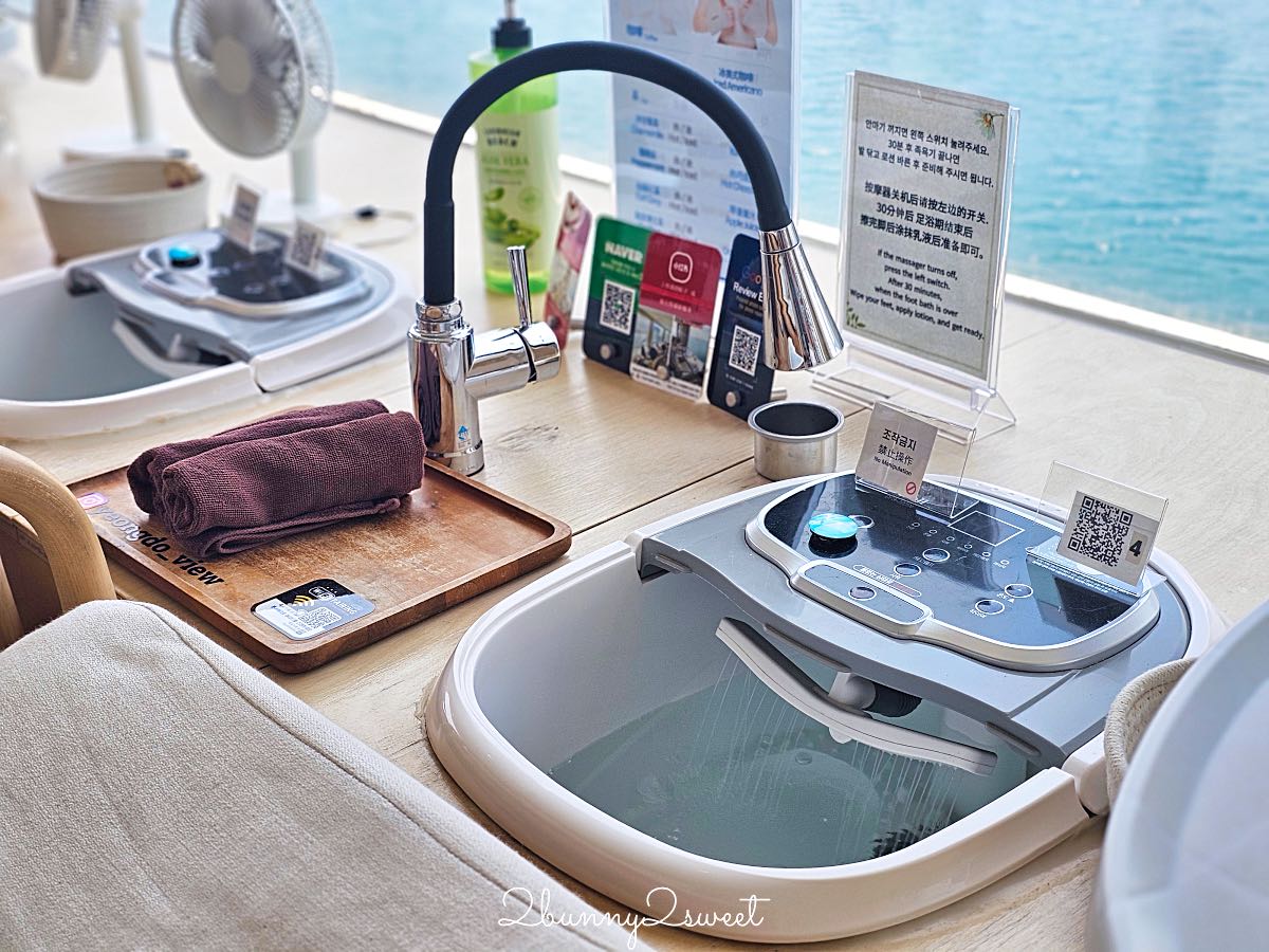 釜山白淺灘泡腳咖啡廳|Footbath Cafe View 海景第一排足浴體驗,邊泡腳邊看海超療癒 @兔兒毛毛姊妹花 釜山白淺灘泡腳咖啡廳|Footbath Cafe View 海景第一排足浴體驗,邊泡腳邊看海超療癒 @兔兒毛毛姊妹花
