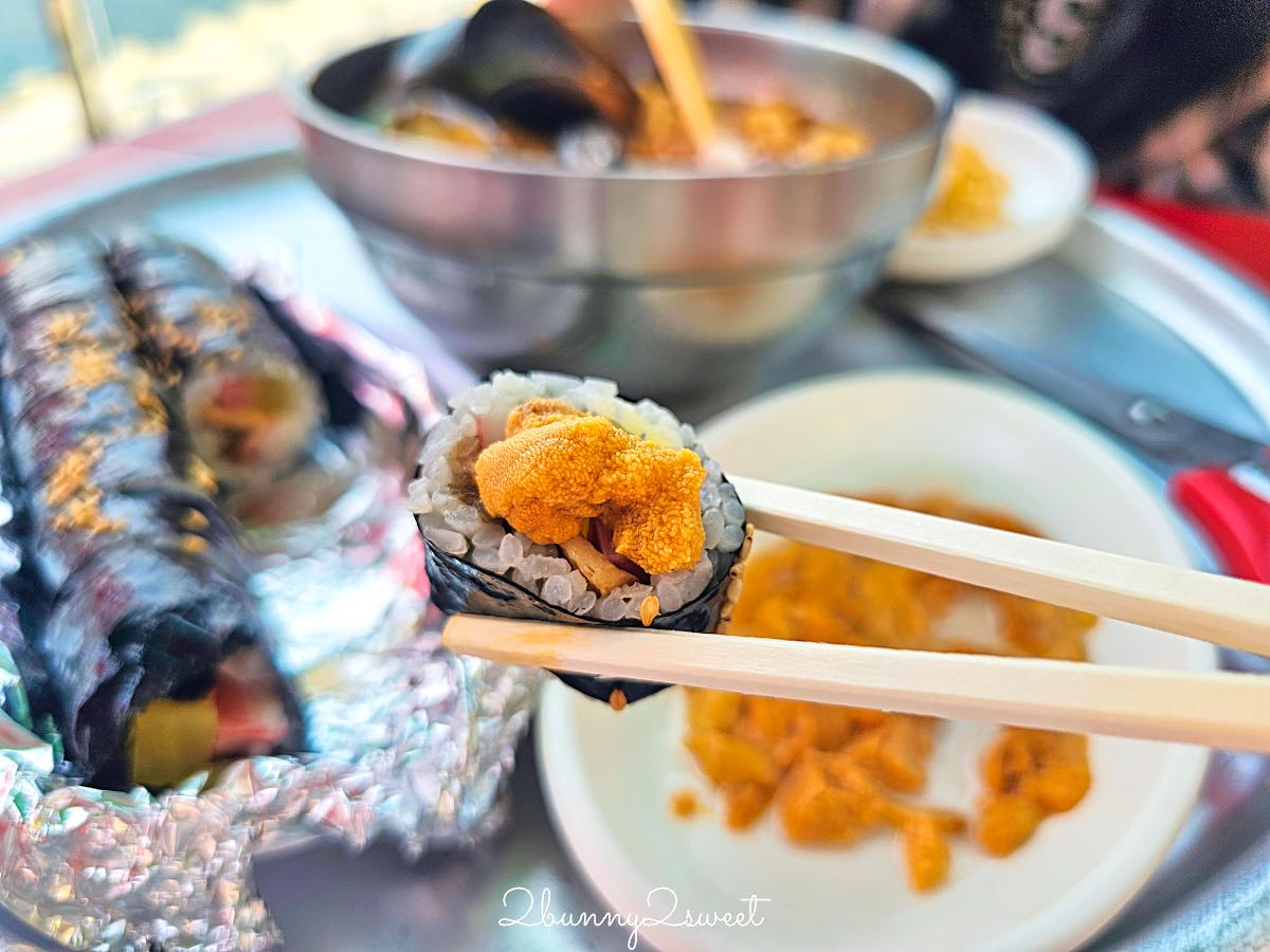 釜山影島海女文化展館｜在影島海女村海景第一排大啖現撈海膽飯捲、鮮味海鮮拉麵 @兔兒毛毛姊妹花