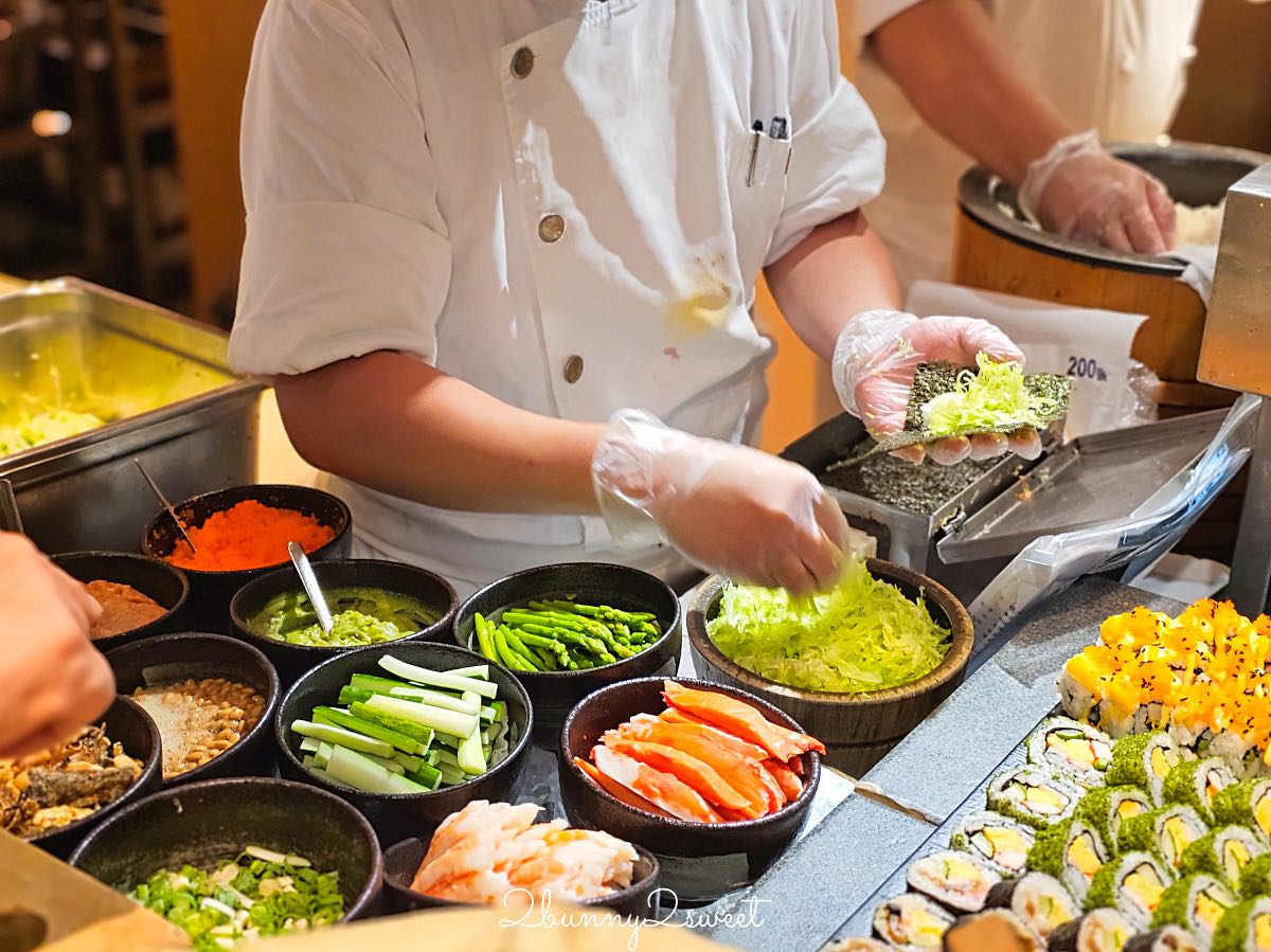 【台北君悅酒店 彩日本料理 IRODORI】台北吃到飽推薦，台北吃到飽推薦，五星飯店日式 Buffet 必吃生魚片、握壽司、旭蟹 @兔兒毛毛姊妹花