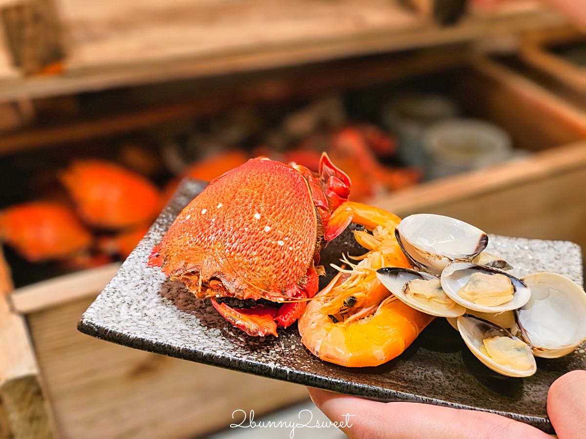 【台北君悅酒店 彩日本料理 IRODORI】台北吃到飽推薦，台北吃到飽推薦，五星飯店日式 Buffet 必吃生魚片、握壽司、旭蟹 @兔兒毛毛姊妹花