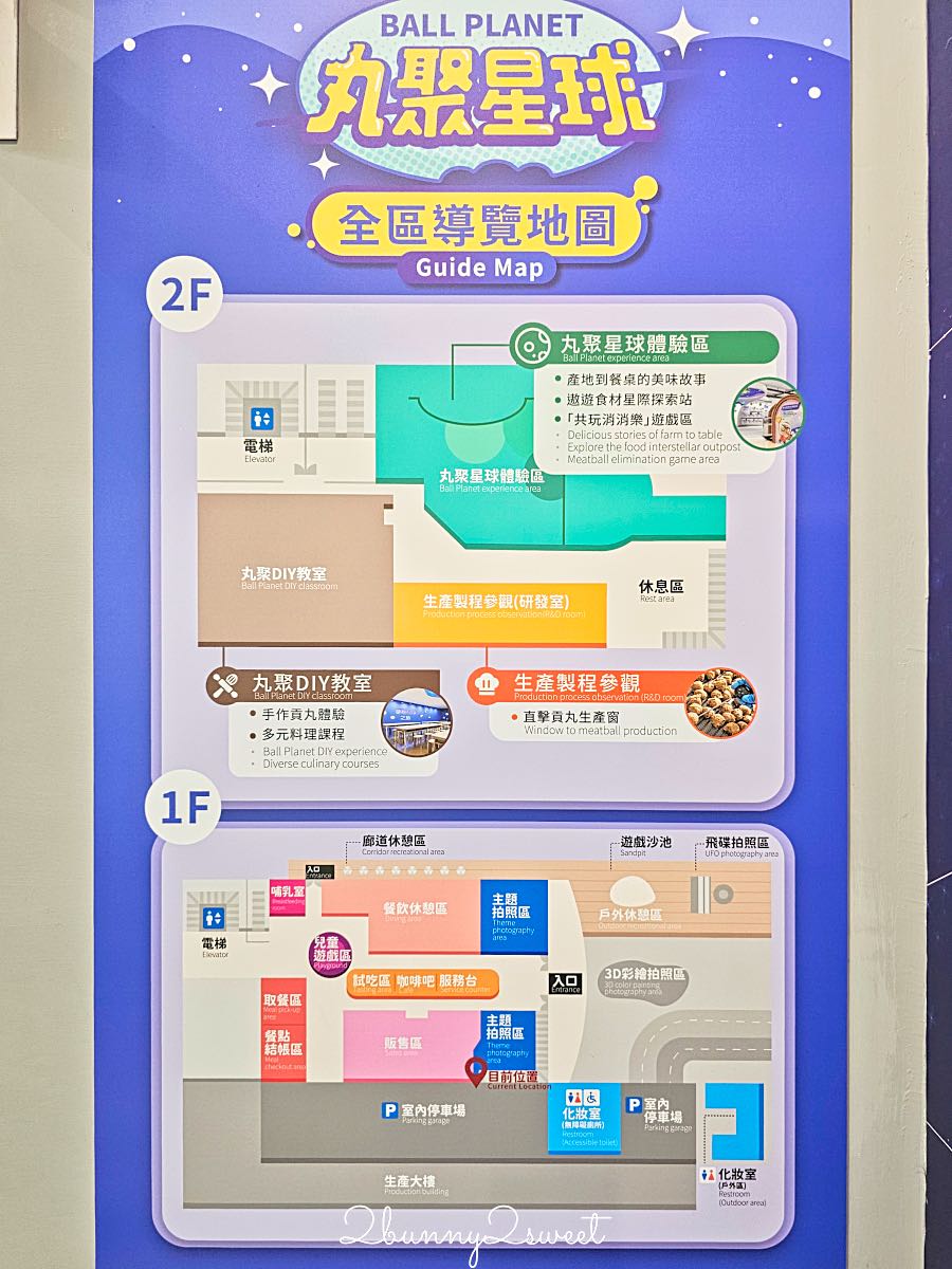 【丸聚星球】嘉義觀光工廠推薦｜免費參觀太空星球主題館、貢丸DIY、試吃美食，親子雨天景點 @兔兒毛毛姊妹花