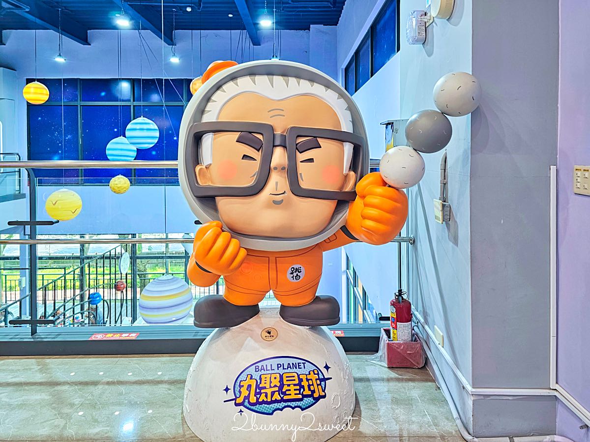 【丸聚星球】嘉義觀光工廠推薦｜免費參觀太空星球主題館、貢丸DIY、試吃美食，親子雨天景點 @兔兒毛毛姊妹花