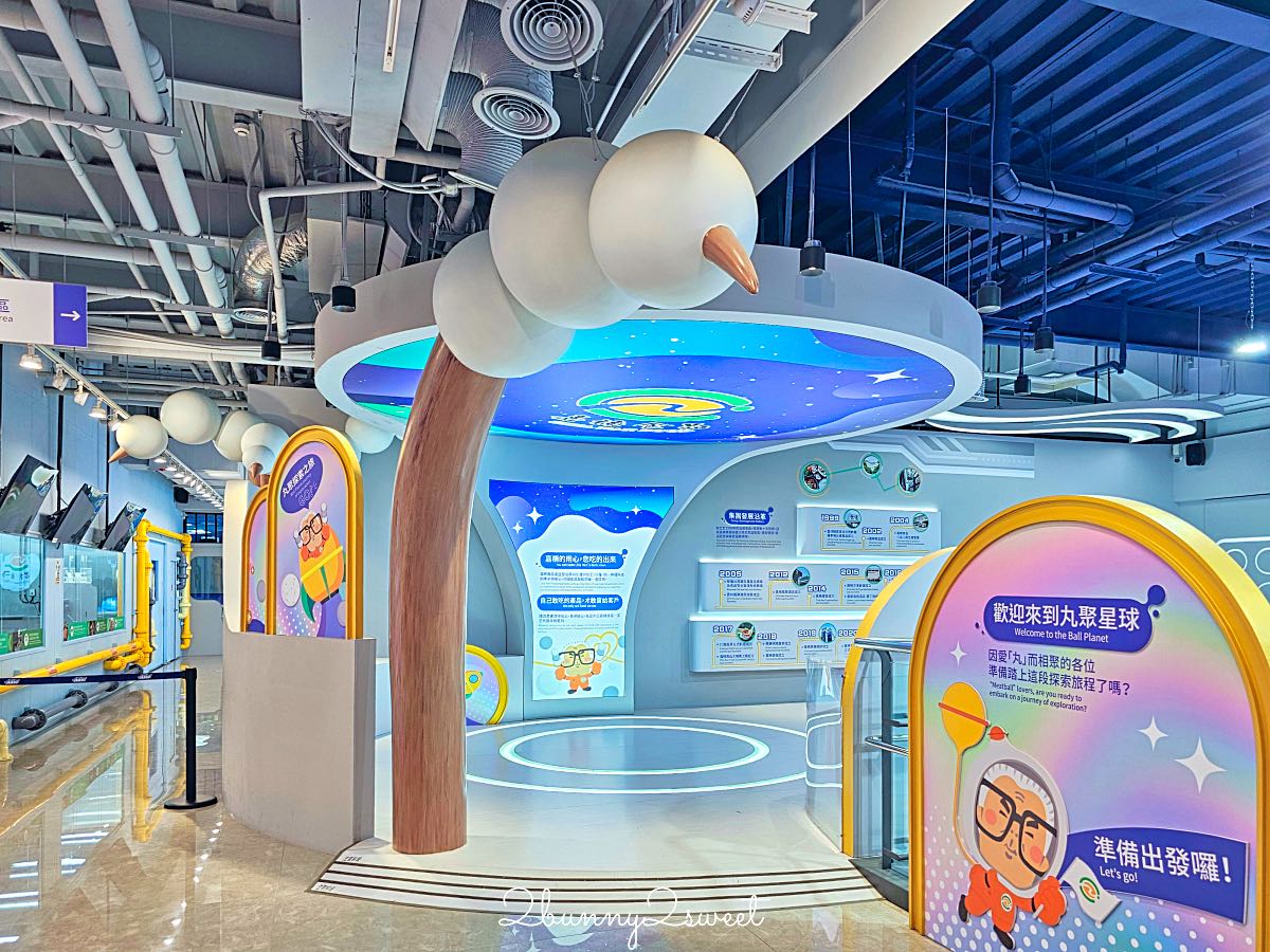 【丸聚星球】嘉義觀光工廠推薦｜免費參觀太空星球主題館、貢丸DIY、試吃美食，親子雨天景點 @兔兒毛毛姊妹花