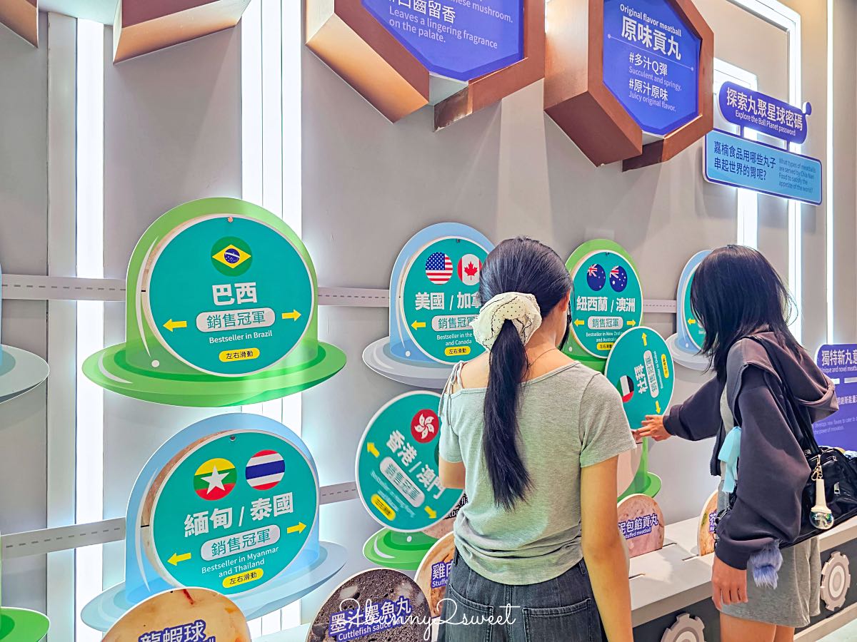 【丸聚星球】嘉義觀光工廠推薦｜免費參觀太空星球主題館、貢丸DIY、試吃美食，親子雨天景點 @兔兒毛毛姊妹花