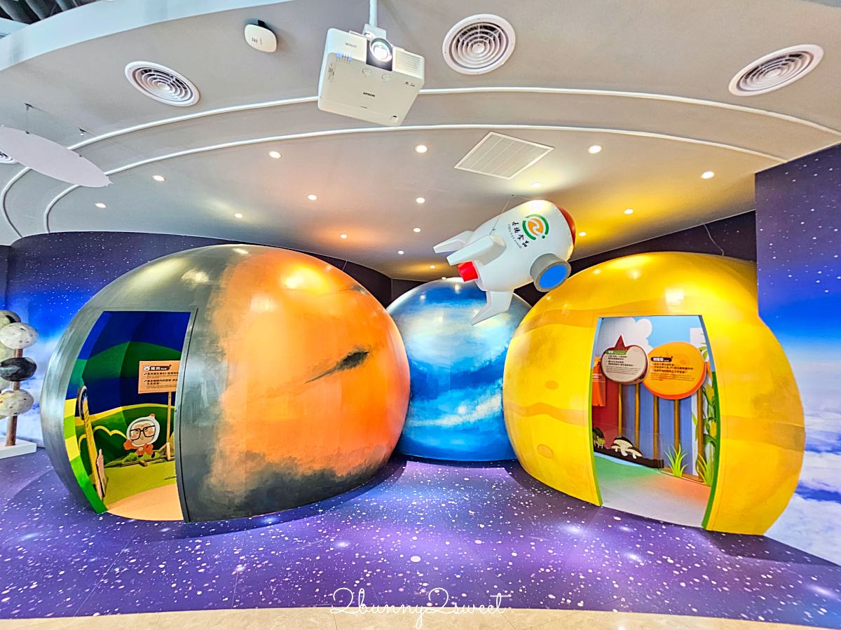 【丸聚星球】嘉義觀光工廠推薦｜免費參觀太空星球主題館、貢丸DIY、試吃美食，親子雨天景點 @兔兒毛毛姊妹花