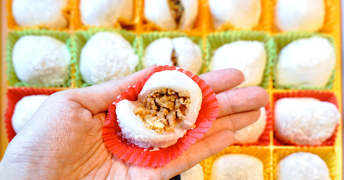 【大元麻糬】彰化美食推薦｜彰化必買伴手禮、獨家鹹麻糬、城隍廟人氣老店 @兔兒毛毛姊妹花