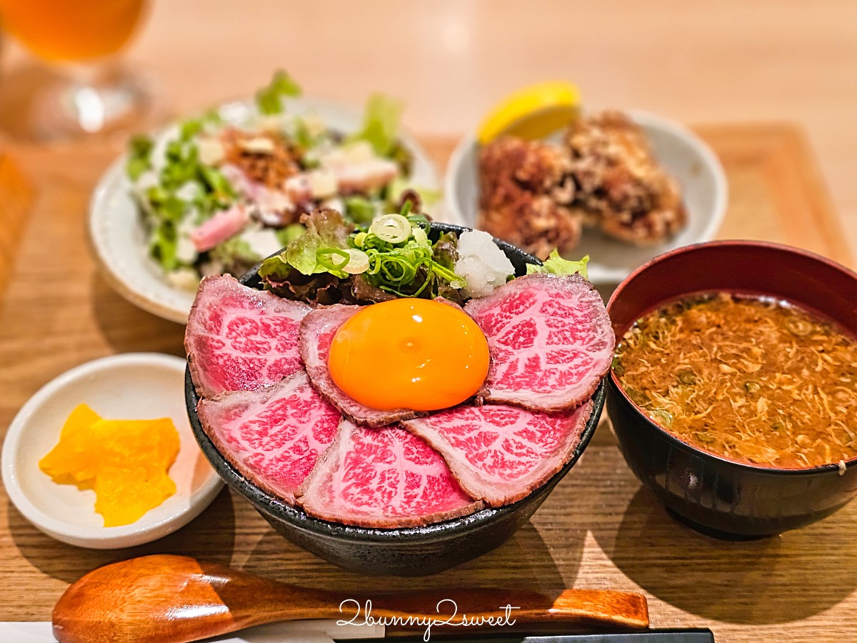 【肉タレ屋 なんばBAL店 Nikutareya Meat BAL Namba】大阪難波黑毛和牛丼推薦！金賞烤牛肉丼、A5和牛、菜單價位一次看 @兔兒毛毛姊妹花