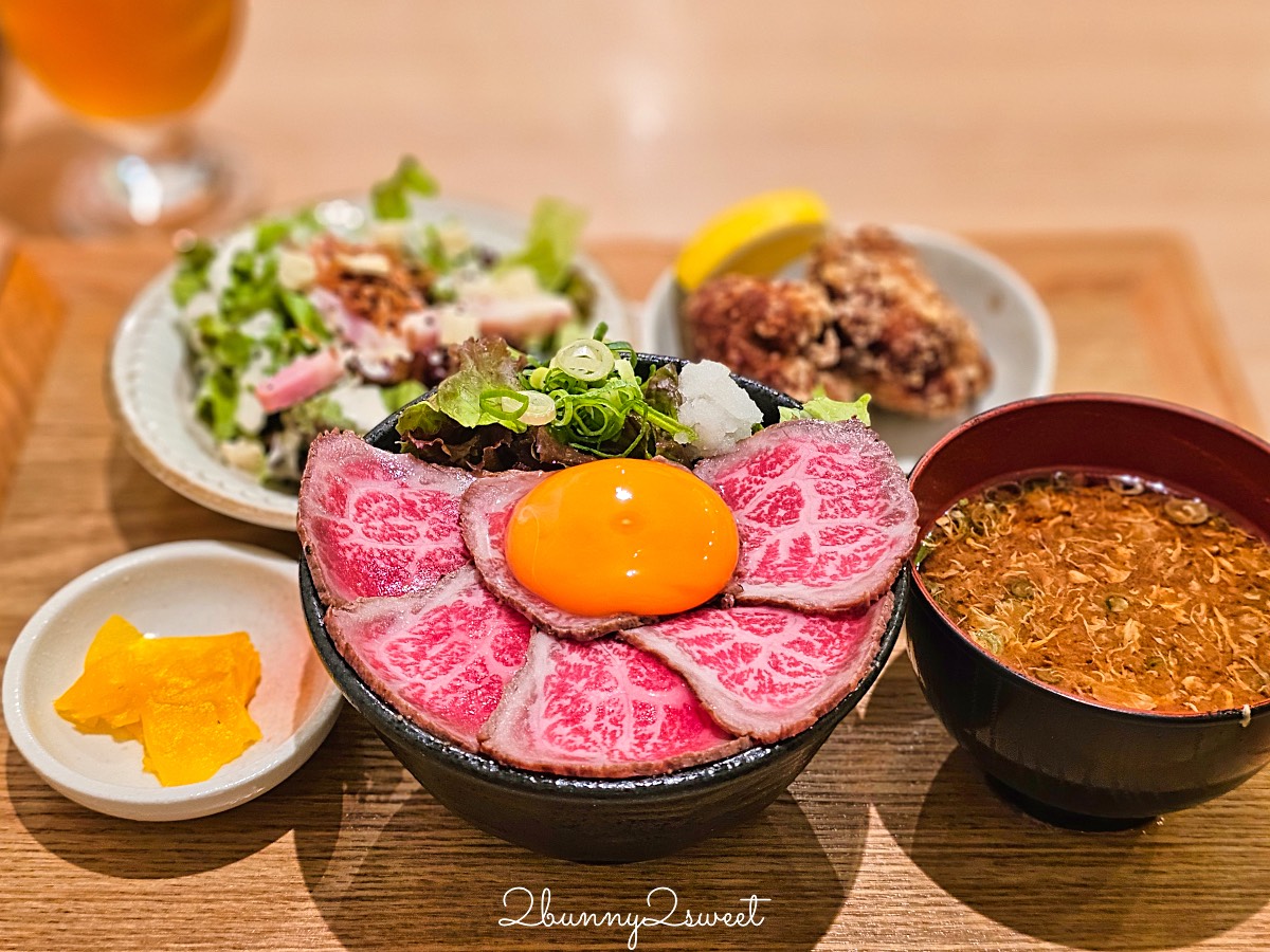 【肉タレ屋 なんばBAL店 Nikutareya Meat BAL Namba】大阪難波黑毛和牛丼推薦！金賞烤牛肉丼、A5和牛、菜單價位一次看 @兔兒毛毛姊妹花