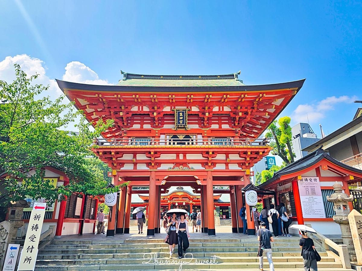 【生田神社】神戶景點推薦｜1800年歷史神社、結緣能量景點、水占籤、交通攻略 @兔兒毛毛姊妹花