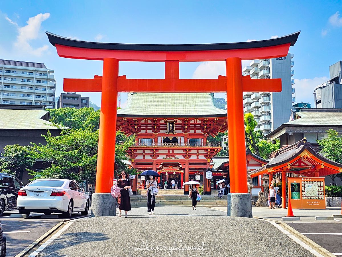 【生田神社】神戶景點推薦｜1800年歷史神社、結緣能量景點、水占籤、交通攻略 @兔兒毛毛姊妹花