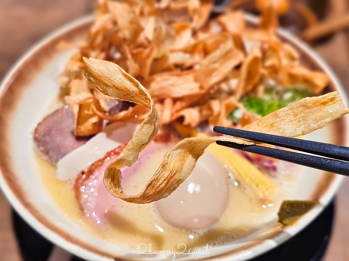 【麵屋鶴立】中山站拉麵推薦！濃郁雞白湯、雞豬鴨三種叉燒，免費加麵一次 @兔兒毛毛姊妹花
