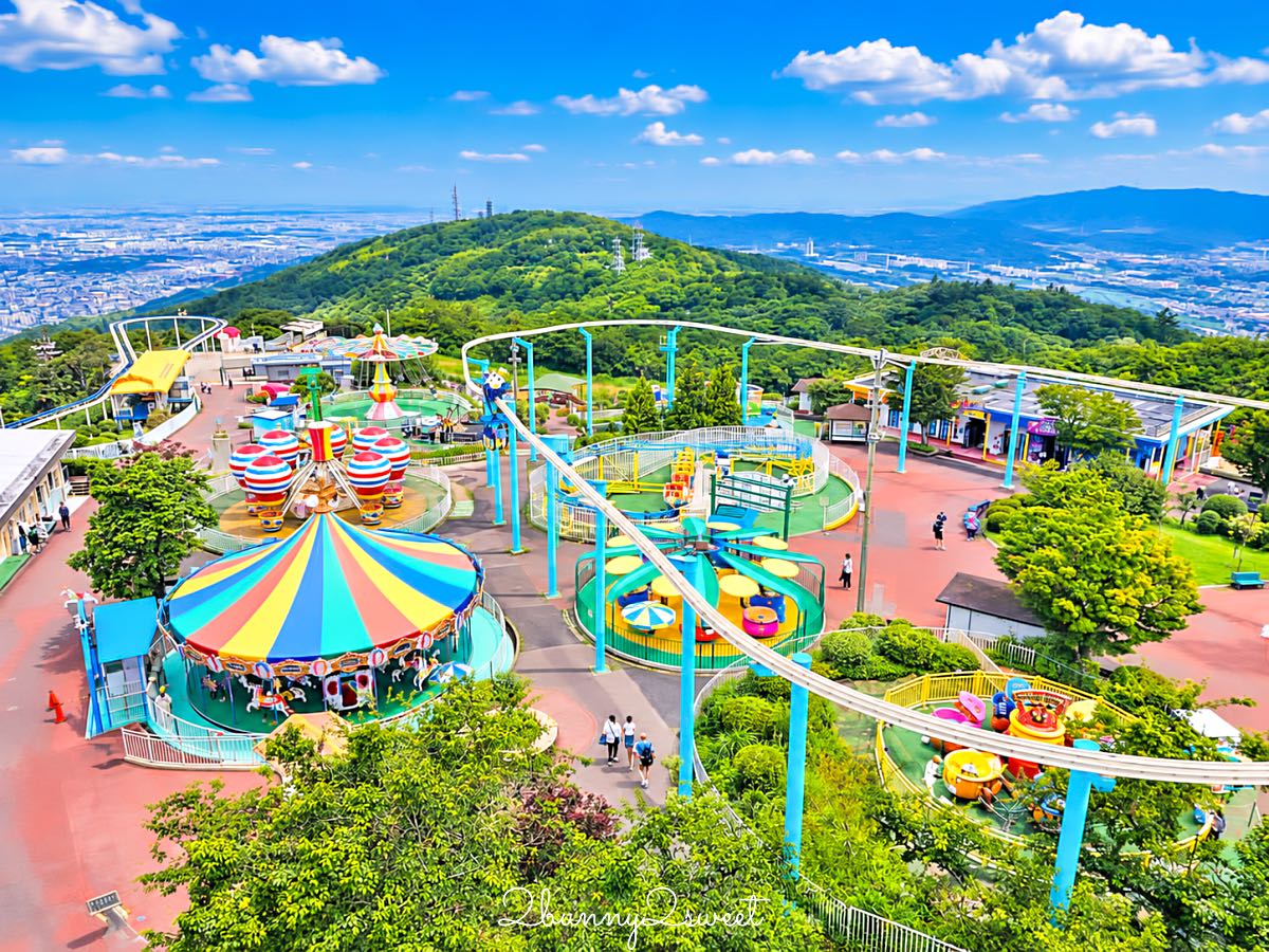【生駒山上遊樂園】大阪近郊免費入園親子景點！奈良必玩山頂空中腳踏車、門票交通設施攻略 @兔兒毛毛姊妹花