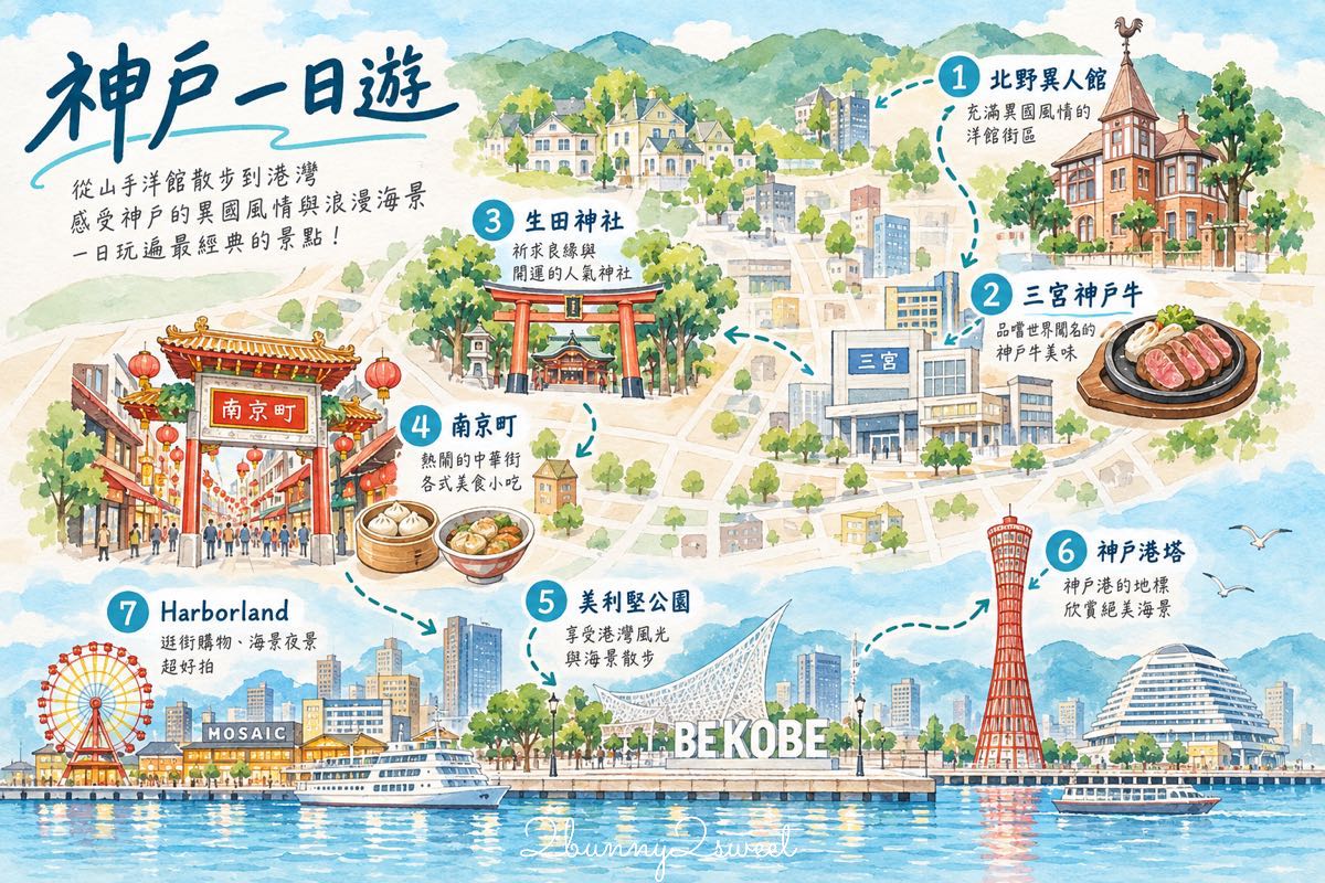 【神戶自由行】神戶景點、美食、住宿、交通攻略,一日遊到三天兩夜行程 @兔兒毛毛姊妹花 【神戶自由行】神戶景點、美食、住宿、交通攻略,一日遊到三天兩夜行程 @兔兒毛毛姊妹花