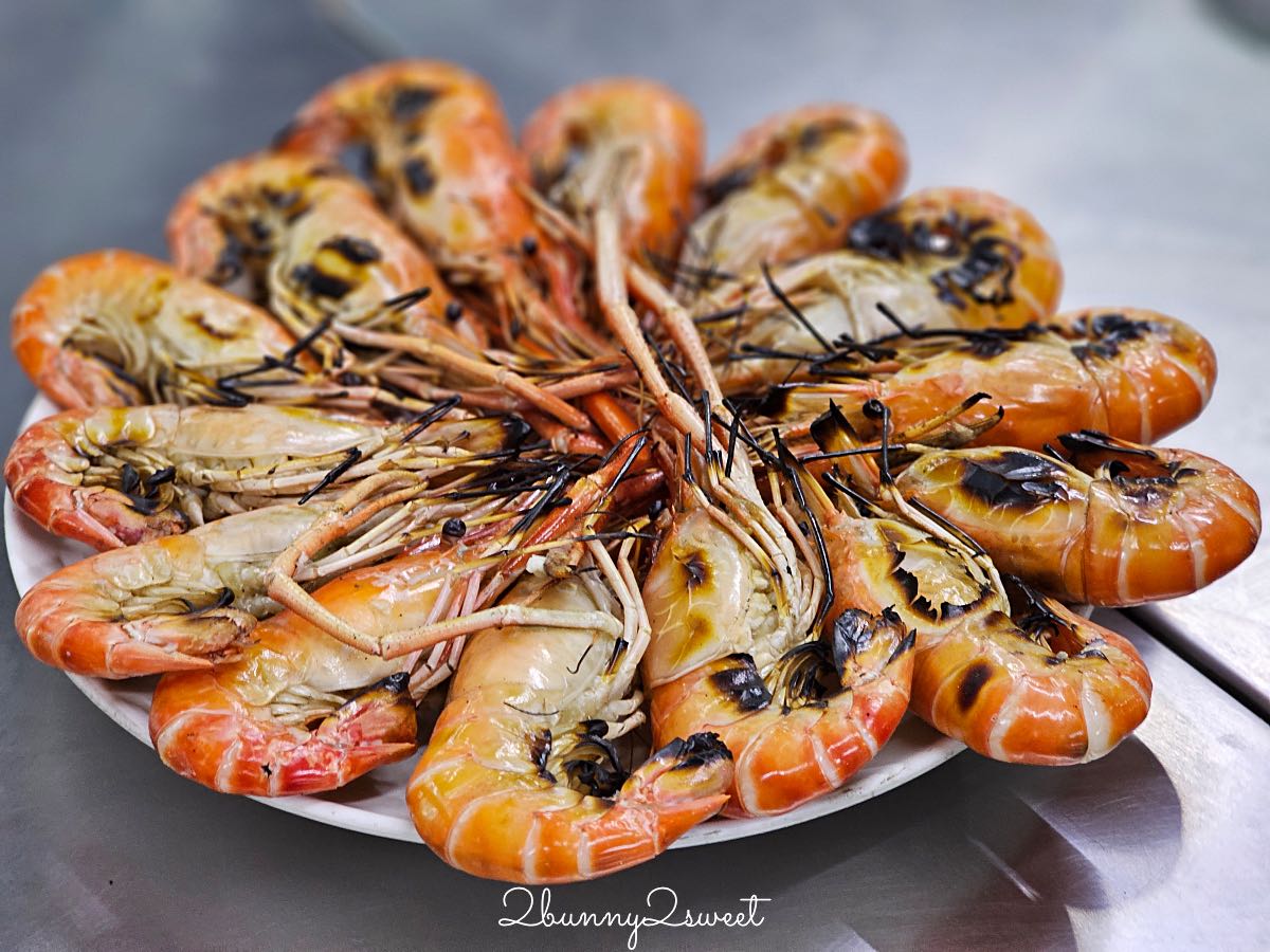 【蝦姐妹餐廳 Kung Phuean Praew】泰國大城美食推薦！現烤大頭河蝦鮮甜爆膏，平價海鮮餐廳必吃 @兔兒毛毛姊妹花