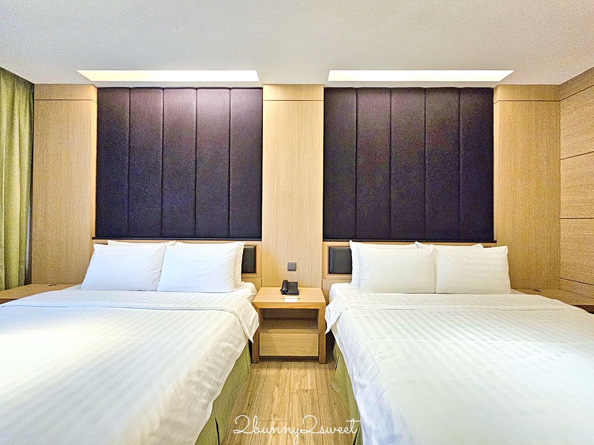 【HOTEL R14 巨蛋旅店】高雄巨蛋住宿推薦！捷運站步行1分鐘、兩大床家庭房、蔬食自助早餐開箱 @兔兒毛毛姊妹花