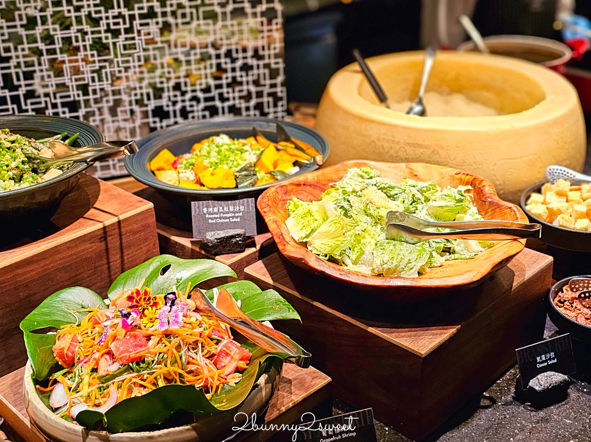 【台北晶華酒店栢麗廳】Buffet 吃到飽推薦！螃蟹海鮮、生魚片、現切爐烤牛排、炙燒握壽司一次吃 @兔兒毛毛姊妹花