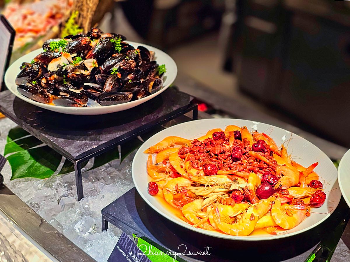 【台北晶華酒店栢麗廳】Buffet 吃到飽推薦！螃蟹海鮮、生魚片、現切爐烤牛排、炙燒握壽司一次吃 @兔兒毛毛姊妹花