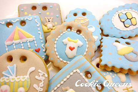 [毛毛。3M+] 收涎囉!! 超可愛的『Cookie Queens』手工糖霜收涎餅乾 @兔兒毛毛姊妹花