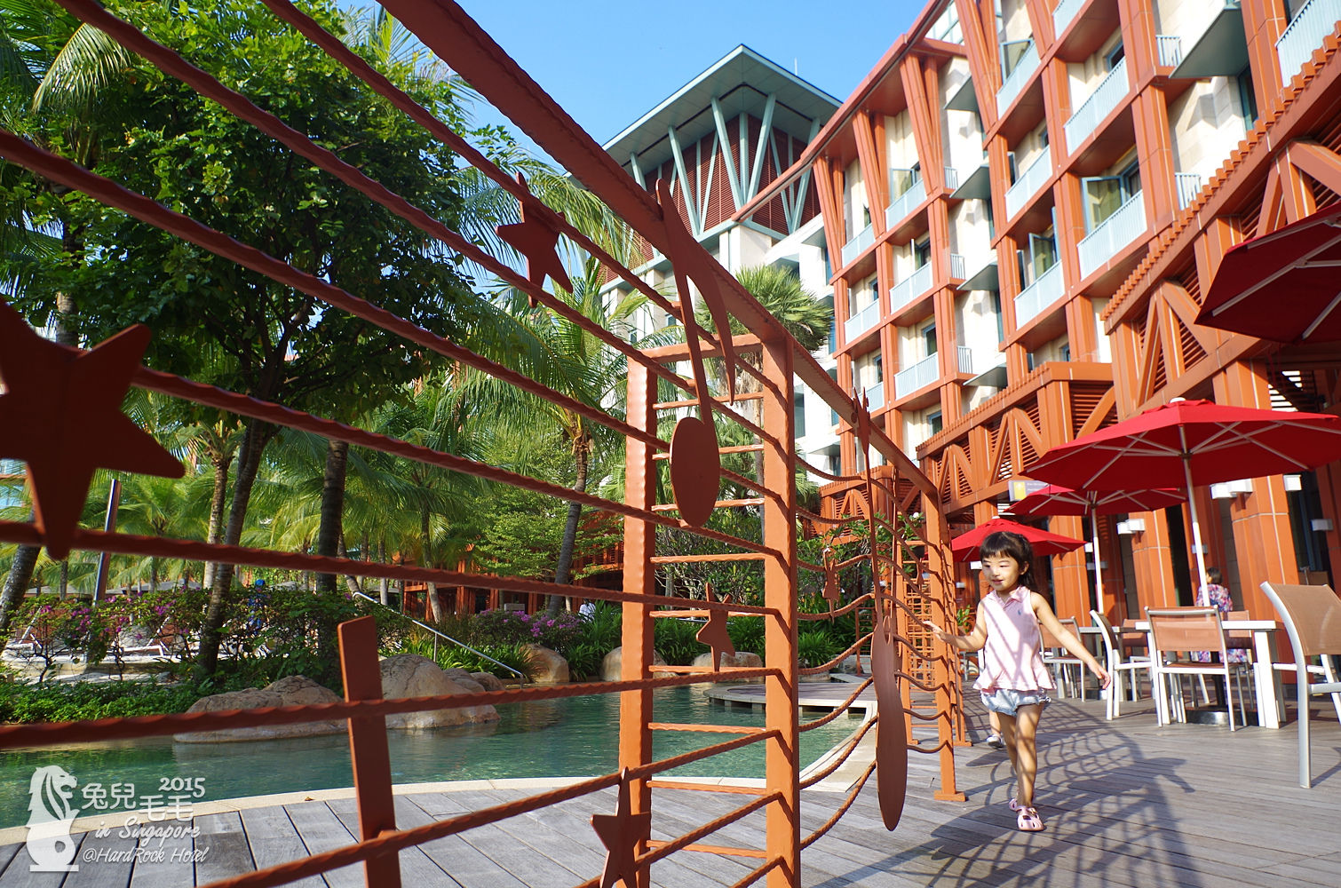 [2015。新馬|親子|自助] 聖淘沙Hard Rock Hotel-超讚人工沙灘泳池又臨近樂園水族館～好適合親子!! @兔兒毛毛姊妹花