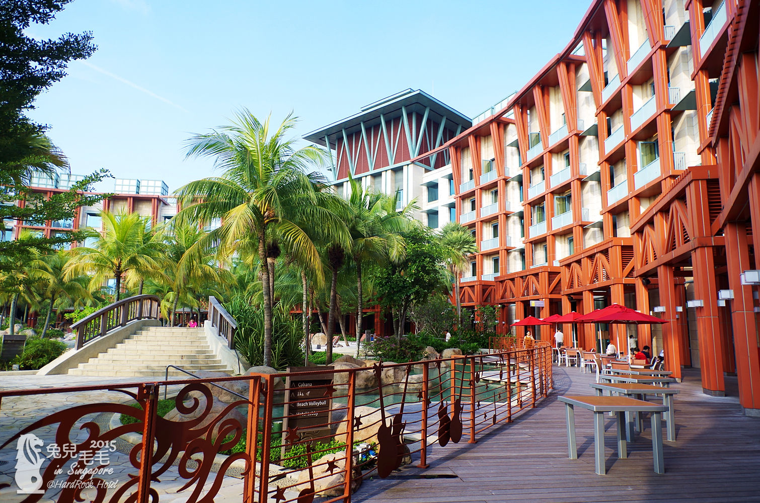 [2015。新馬|親子|自助] 聖淘沙Hard Rock Hotel-超讚人工沙灘泳池又臨近樂園水族館～好適合親子!! @兔兒毛毛姊妹花