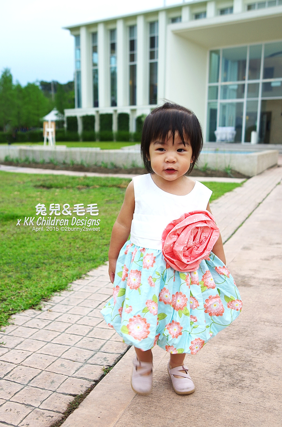 [美衣。敗家] 亮眼又大方的 美國 KK Children Designs 手工洋裝 (4/30上新裝) @兔兒毛毛姊妹花