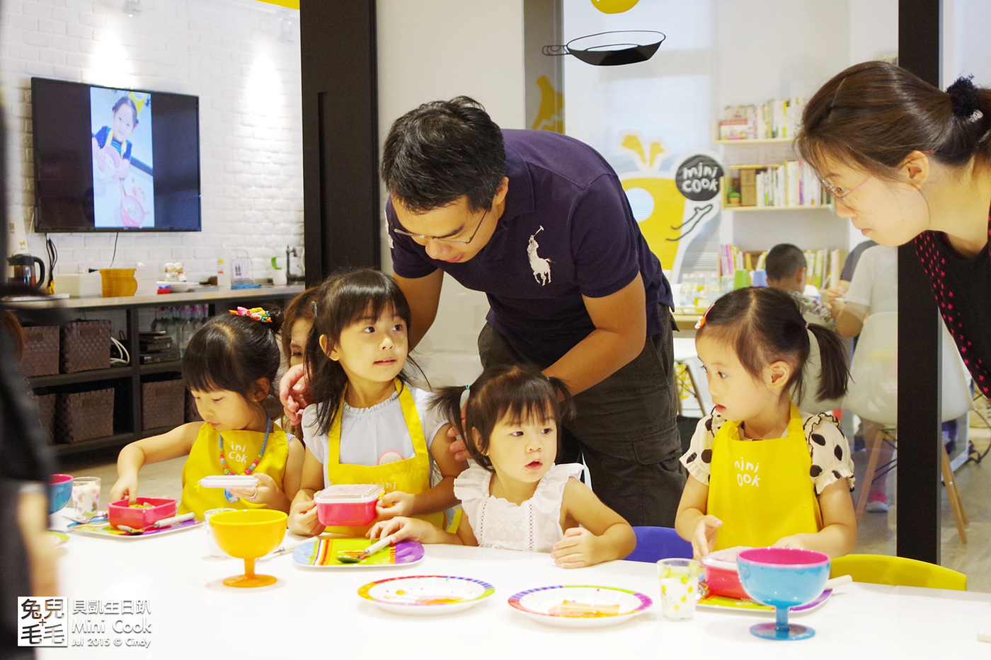 [課程。烹飪] 五星級烹飪課程＋貝凱生日趴@Mini Cook~小孩開心玩，大人輕鬆聊!! @兔兒毛毛姊妹花