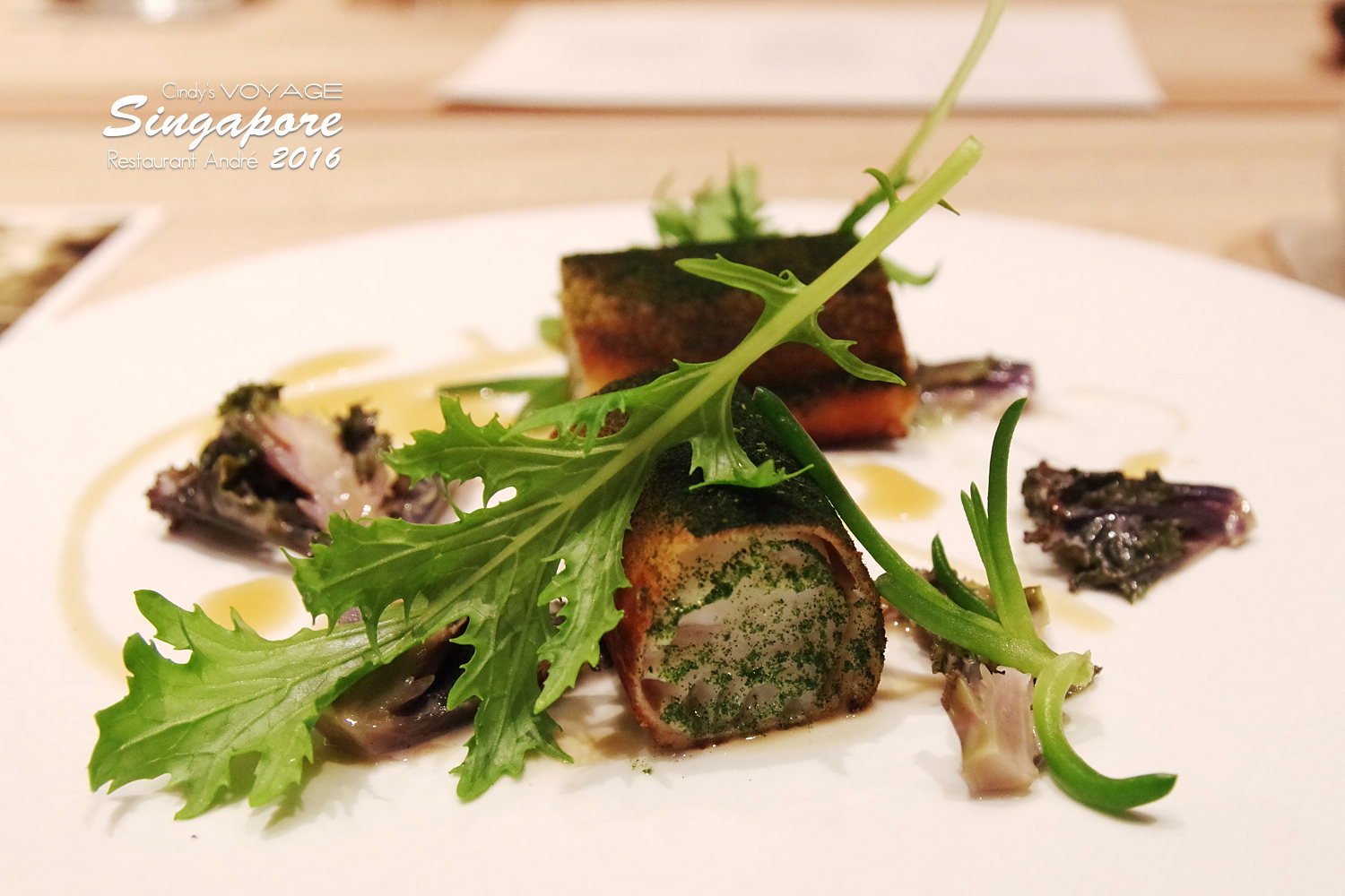 [2016。新加坡] 到 Restaurant ANDR&Eacute; 來場色香味俱全的米其林三星饗宴 @兔兒毛毛姊妹花