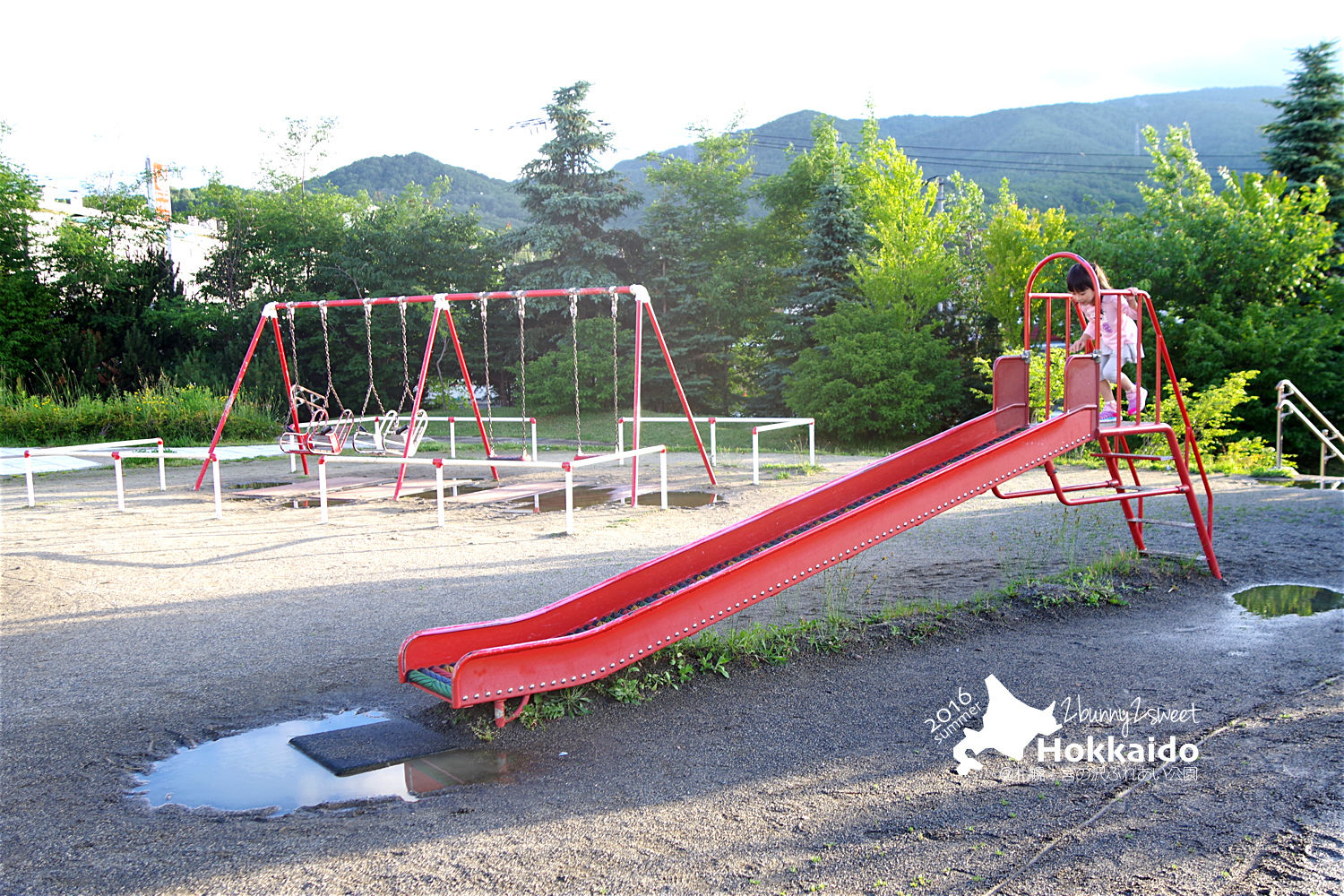 [北海道|親子|自駕] 宮の沢ふれあい公園～白色戀人公園旁的超好玩無料公園｜札幌親子景點｜溜滑梯公園｜免費景點 @兔兒毛毛姊妹花