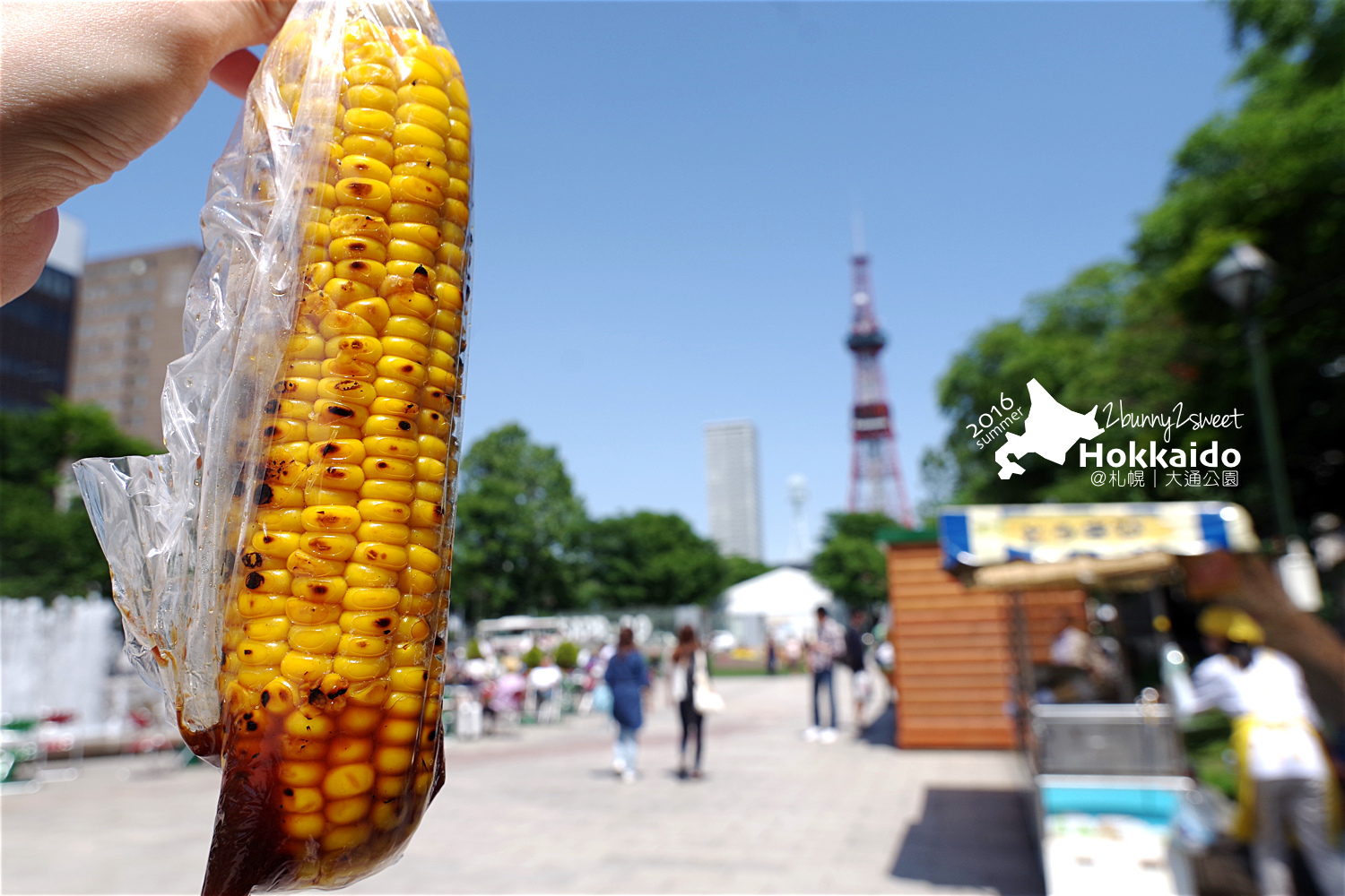 [北海道|親子|自駕] 大通公園～電視塔、烤玉米、溜滑梯～大人小孩都愛的免費公園｜札幌親子景點｜溜滑梯公園｜免費景點 @兔兒毛毛姊妹花