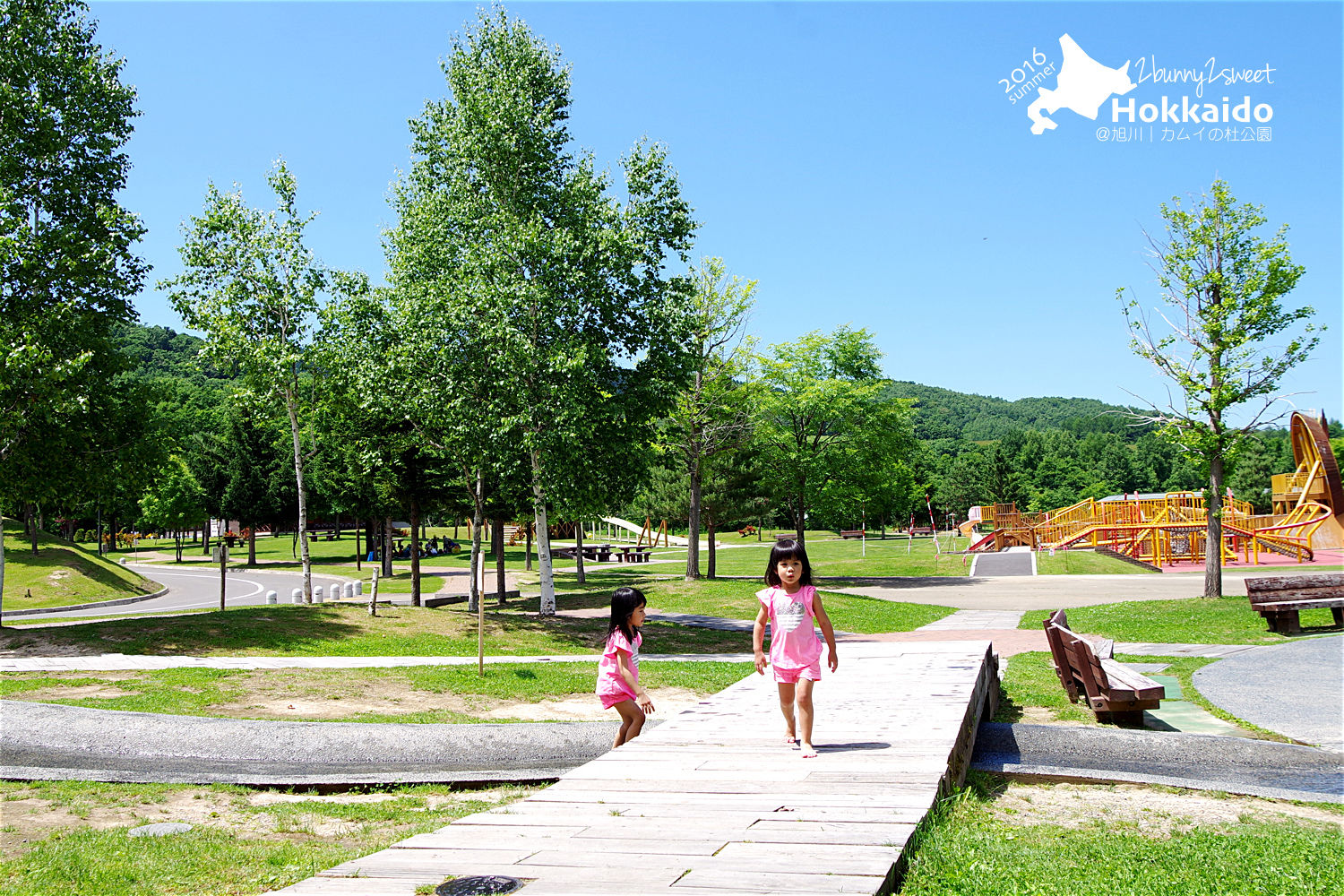 [北海道|親子|自駕] 神威の杜公園 (カムイの杜公園)~室內室外都超好玩的無料公園～旭川親子景點｜溜滑梯公園｜免費景點｜室內樂園 @兔兒毛毛姊妹花