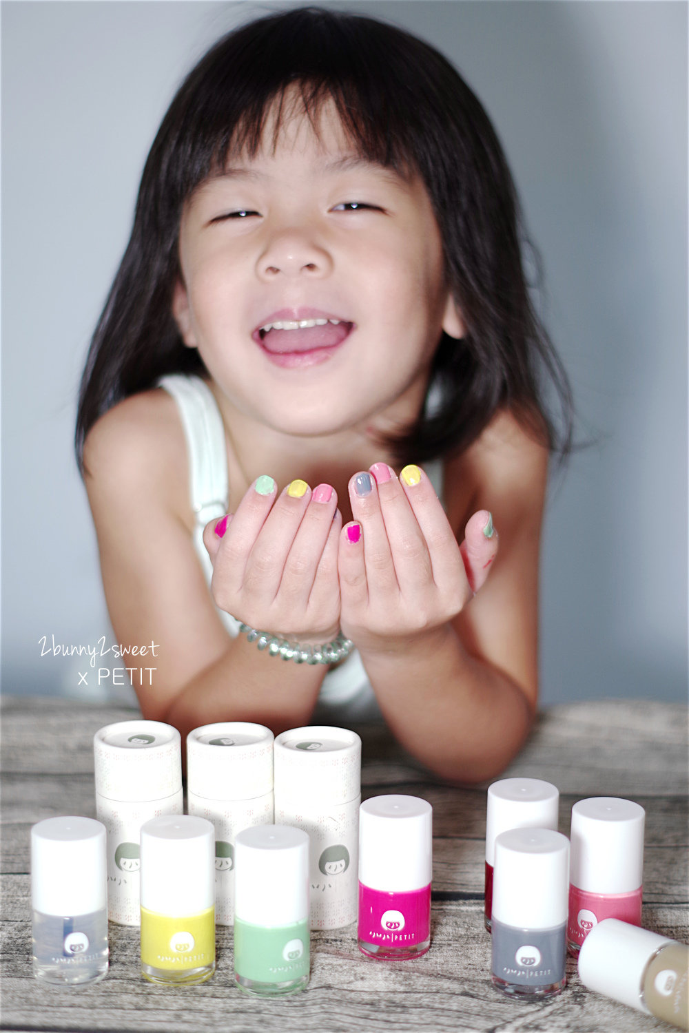 [好物。體驗] 無毒無臭 小小 PETIT 水性可剝指甲油～讓繽紛的色彩在小女孩兒的指尖跳躍 @兔兒毛毛姊妹花