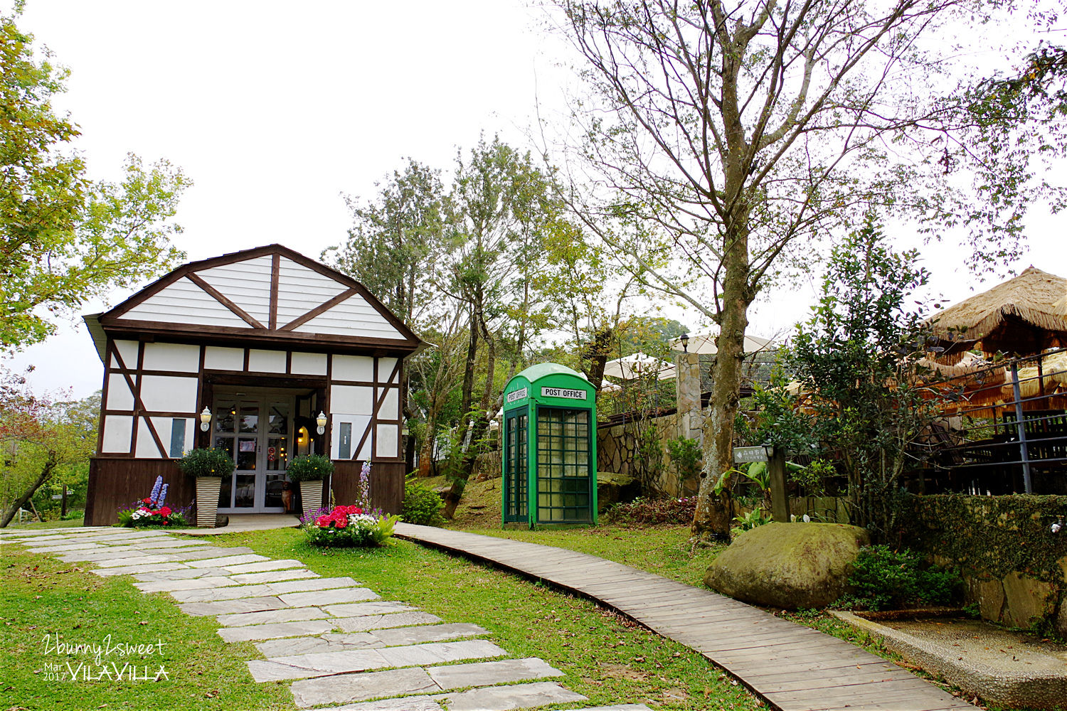 [親子旅遊。苗栗] VilaVilla 魔法莊園~小木屋、翹翹板、溜滑梯、沙坑積木～大人小孩都愛的北歐風森林遊樂場 @兔兒毛毛姊妹花