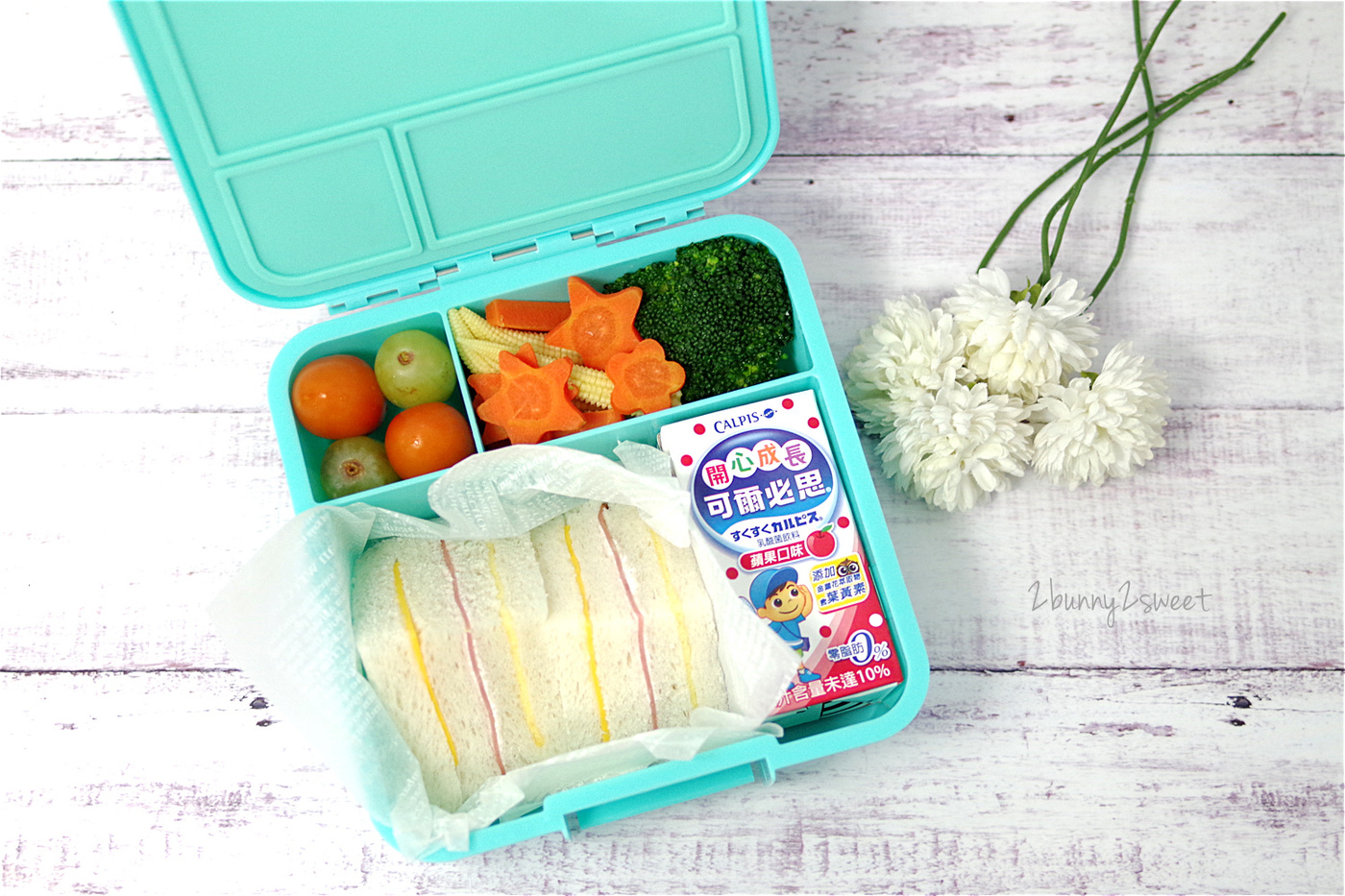 [好物。體驗] 小小午餐盒 LITTLE LUNCH BOX～來自澳洲的可愛無毒便當盒，防漏分隔設計好適合做造型便當、帶出門野餐 @兔兒毛毛姊妹花