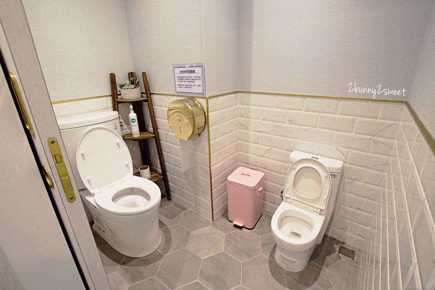 台北親子餐廳》Minime Kids Cafe 親子餐廳～韓系精緻夢幻遊戲區 x 超美味韓式年糕炸雞～台北東區超夢幻親子餐廳 @兔兒毛毛姊妹花