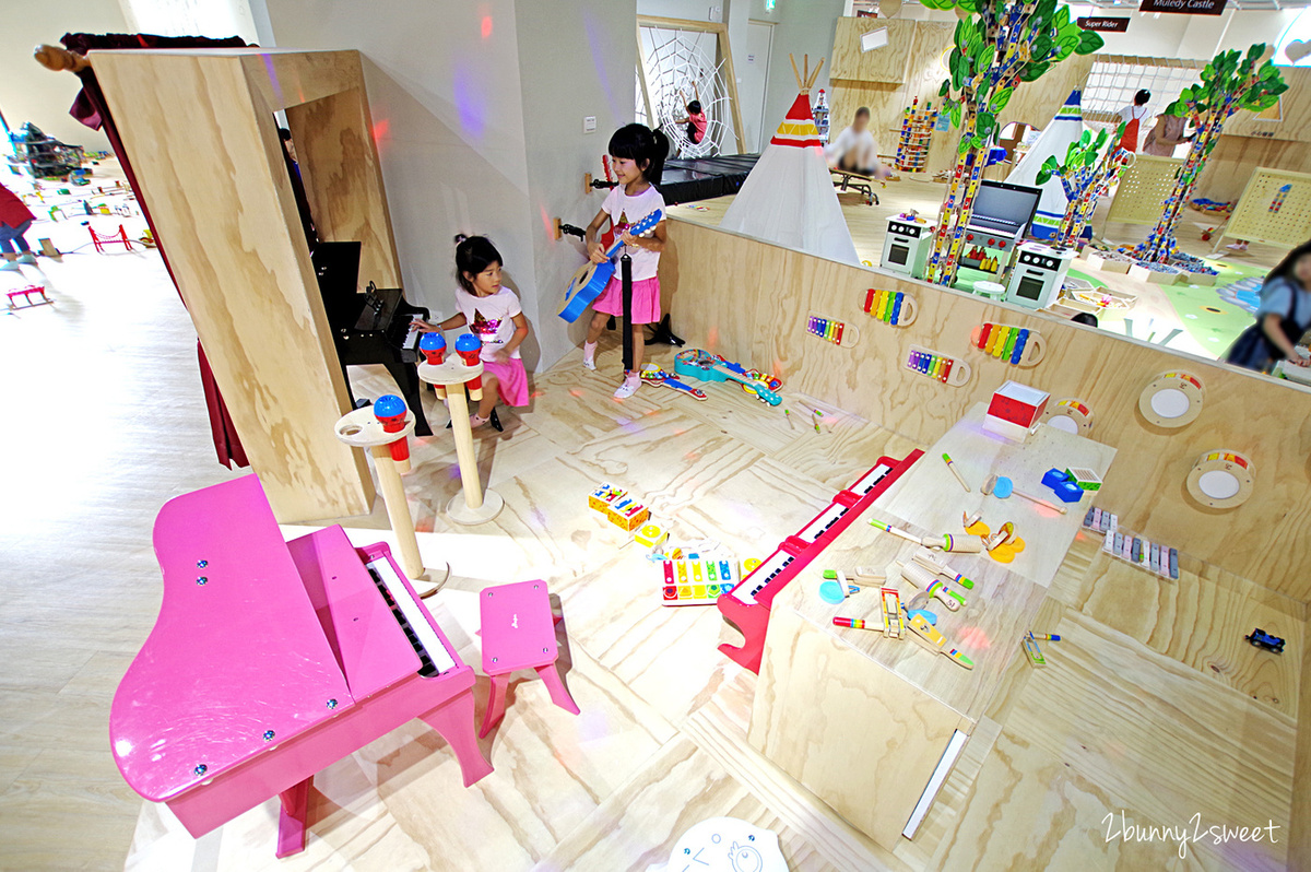 [新竹。室內樂園] 木樂地 Muledy 竹北旗艦館~原木高質感 15 大主題遊戲區～超大沙坑、木質玩具、城堡滑梯、公主禮服…還附設爸爸休息專區～最豪華頂級的親子室內樂園｜雨天景點｜室內景點 @兔兒毛毛姊妹花