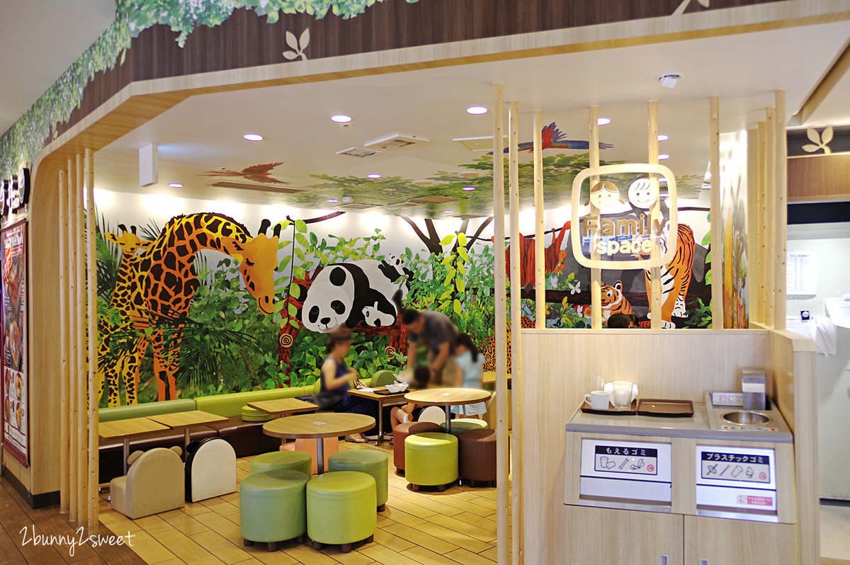[東京｜上野｜特色美食] WHOLESOME 上野公園 L&rsquo;UENO店~ LOTTERIA x LOTTE 樂天小熊超卡哇伊動物麵包坊，還有超可愛動物用餐區、蛋糕、儂特利速食、義大利麵、拉麵的複合式餐廳～親子用餐好去處｜上野早餐 @兔兒毛毛姊妹花