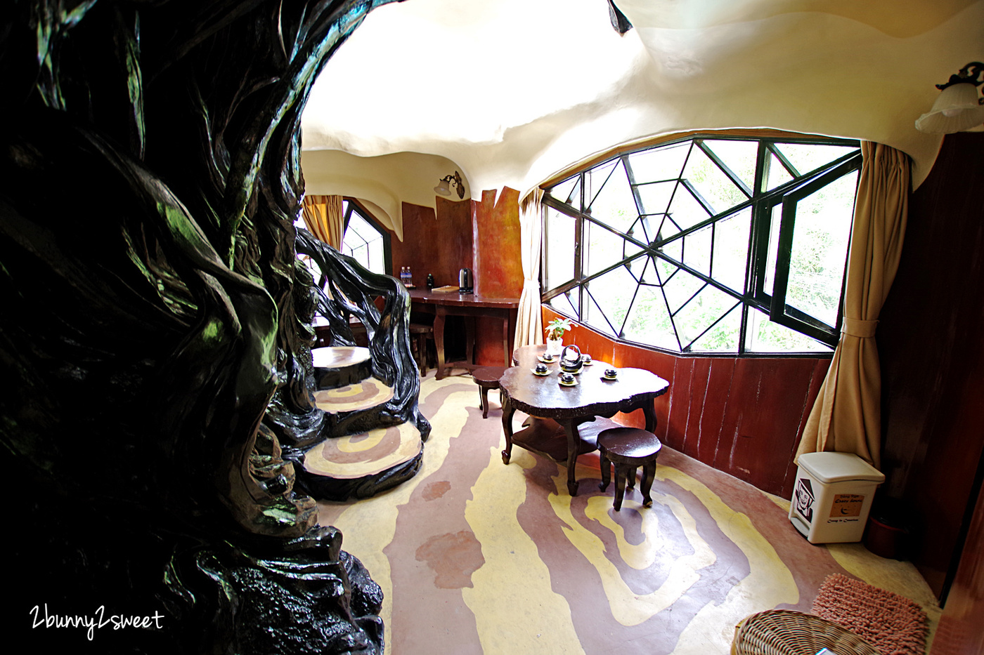[越南｜大叻。親子景點] 瘋狂屋 Crazy House｜恆娥別墅 Hằng Nga guesthouse～彷彿童話又像夢境，融合大自然元素的「越南版高地建築」、「世界十大怪奇建築」竟然也是「一生必住一次的旅館」｜誠旺旅行社 愛越芽莊｜芽莊直航 @兔兒毛毛姊妹花