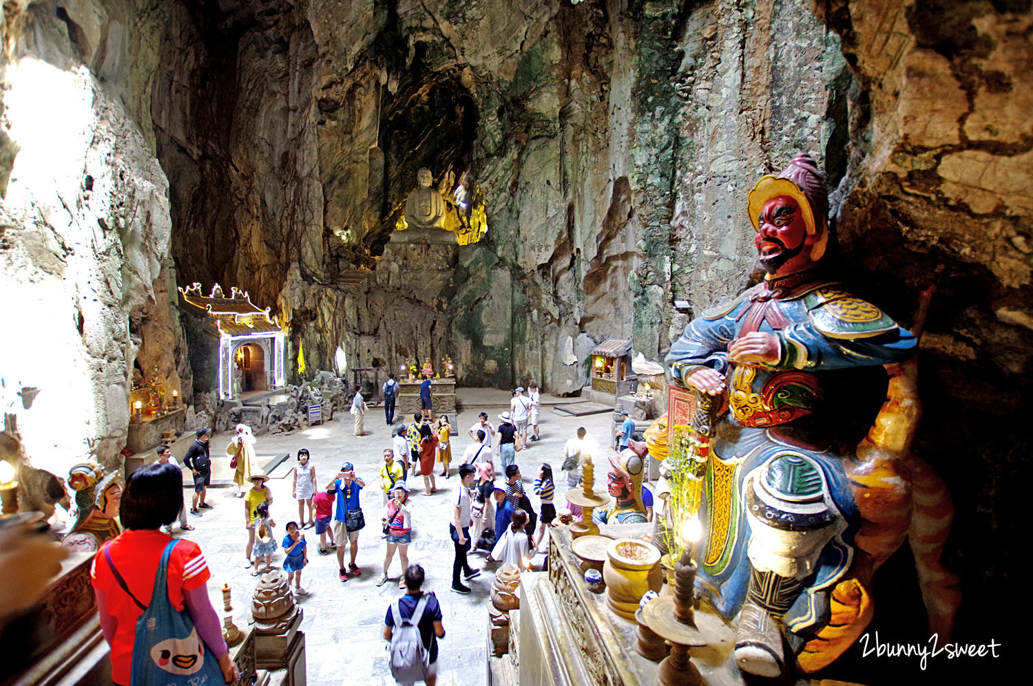 [越南｜峴港。景點] 五行山 Ngũ H&agrave;nh Sơn~大理石山裡藏著莊嚴佛寺、洞窟大佛、壯麗美景～峴港必遊 Marble Mountain｜中越旅遊｜Bamboo Airway 越竹航空｜峴港直航｜誠旺旅行社 愛越峴港 @兔兒毛毛姊妹花