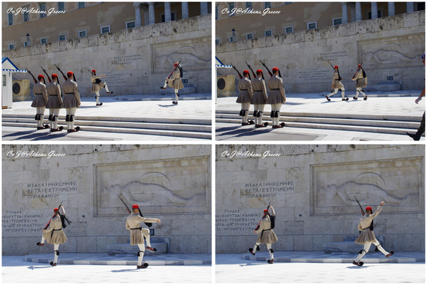 [2010 Greece] 。第二章。 憲法廣場看衛兵交接，對不起我笑了~ @兔兒毛毛姊妹花