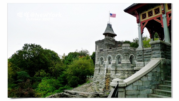 [2009 NewYork] 中央公園(Central Park)裡有座城堡 @兔兒毛毛姊妹花